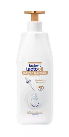 Testápoló, 400 ml, LACTOVIT "Lactooil", száraz bőrre