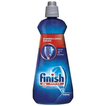   Gépi öblítőszer, 400 ml, FINISH, "Shine&Dry", regular