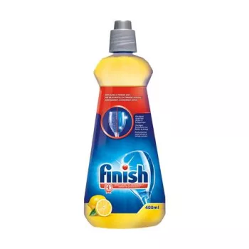   Gépi öblítőszer, 400 ml, FINISH, "Shine&Dry", citrom