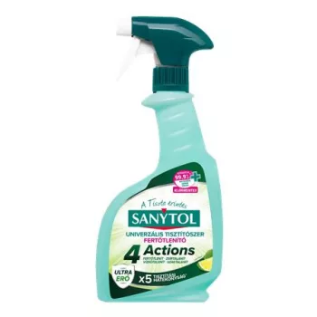   Általános tisztító- és fertőtlenítő spray, 500 ml, SANYTOL "4 Actions", lime