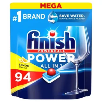   Mosogatógéptabletta, 94 db, FINISH, "Power All in One" Lemon