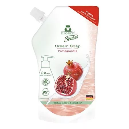 Folyékony szappan utántöltő, 500 ml, FROSCH, gránátalma