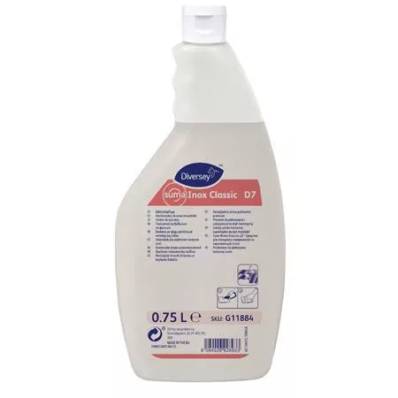 Rozsdamentes acél ápolószer, 750 ml, DIVERSEY "Suma Inox Classic"