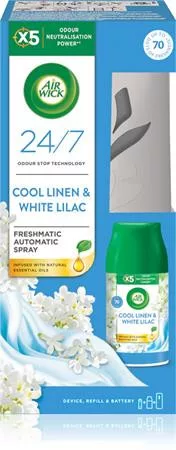 Illatosító készülék, automata, 250 ml, AIR WICK "Freshmatic", friss ruha