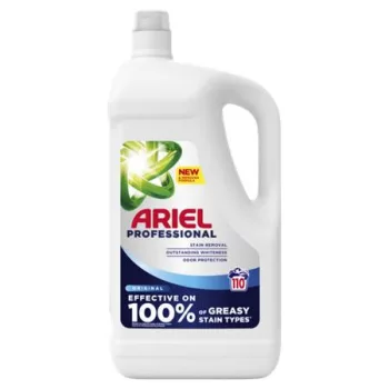   Folyékony mosószer, 4,95 l, ARIEL "Original", fehér ruhákhoz