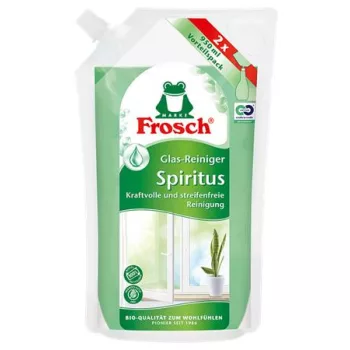 Ablaktisztító, spiritusszal, 950 ml, utántöltő, FROSCH