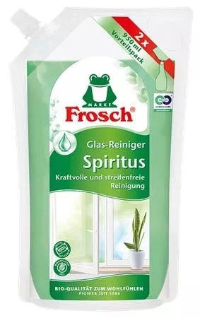 Ablaktisztító, spiritusszal, 950 ml, utántöltő, FROSCH