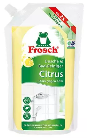 Fürdőszoba tisztítószer, 950 ml, utántöltő, FROSCH