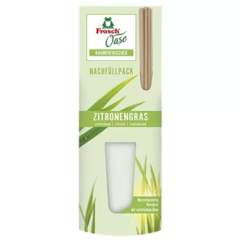   Légfrissítő, 90 ml, utántöltő, FROSCH "Oase", citromfű
