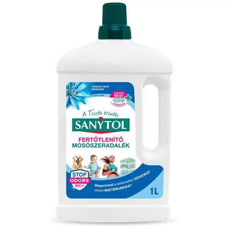 Fertőtlenítő mosószeradalék, 1 l, SANYTOL "Active Fresh"