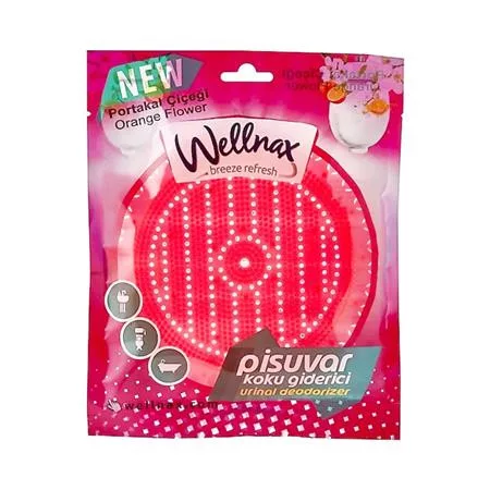 Piszoár illatosító rács, 50 g, "Wellnax", narancsvirág