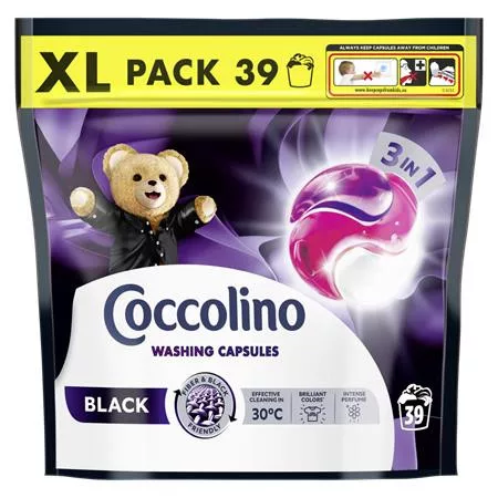Mosókapszula, 39 db, COCCOLINO "3in1 Black"
