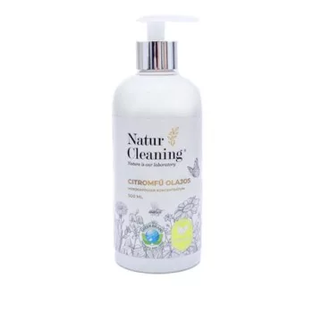   Mosogatószer koncentrátum, pumpás, 500 ml, NATURCLEANING, citromfű olajos
