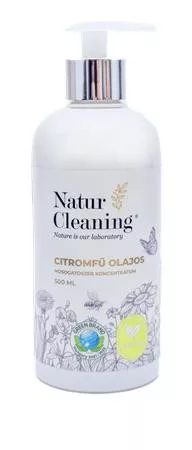 Mosogatószer koncentrátum, pumpás, 500 ml, NATURCLEANING, citromfű olajos