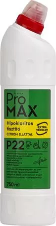 Hipokloritos tisztítószer, 750 ml, PROMAX, citrom