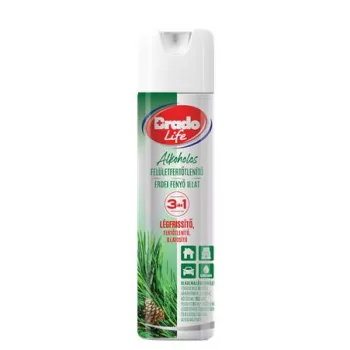   Felületfertőtlenítő és légfrissítő spray, 300 ml, BRADOLIFE, fenyő