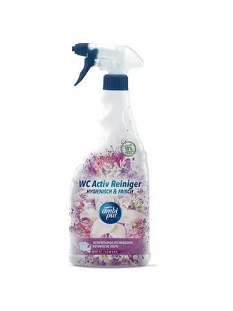 WC tisztító spray, 750 ml, AMBI PUR, fehér virágok