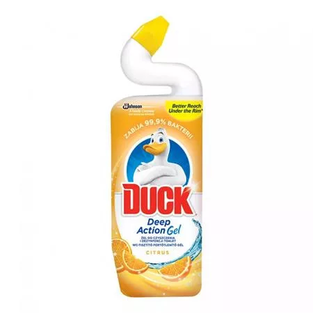 WC-tisztítógél, 750 ml, DUCK "Deep Action Gel", citrus