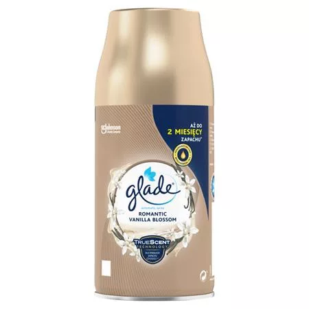 Illatosító készülék utántöltő, automata, 269 ml, GLADE "Romantic Vanilla Blossom"