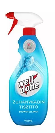 Zuhanykabin tisztító, 750 ml, WELL DONE