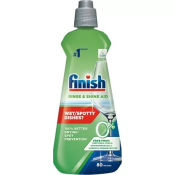   Gépi öblítőszer, 400 ml, FINISH, "Rinse&Shine Aid", zero