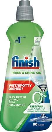Gépi öblítőszer, 400 ml, FINISH, "Rinse&Shine Aid", zero