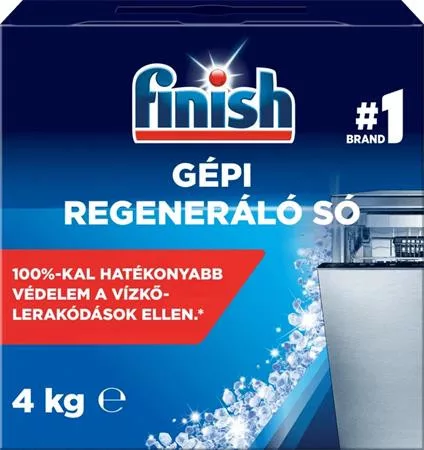 Mosogatógép vízlágyító só, 4 kg, FINISH