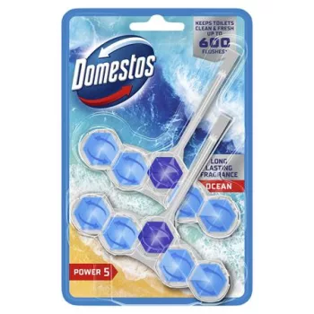   WC frissítő blokk, 2 db-os, DOMESTOS "Power 5", óceán