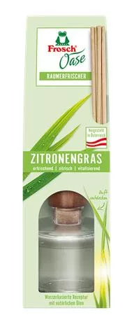 Légfrissítő, 90 ml, FROSCH "Oase", citromfű