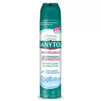   Légfrissítő, fertőtlenítő, 300 ml, SANYTOL, hegyi levegő