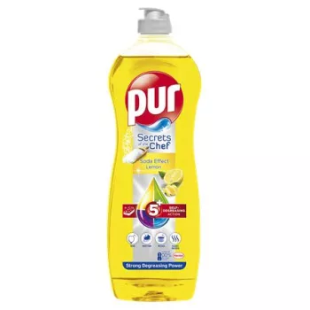 Mosogatószer, 750 ml, PUR, citrom