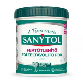 Folteltávolító- és fertőtlenítő por, 450 g, SANYTOL