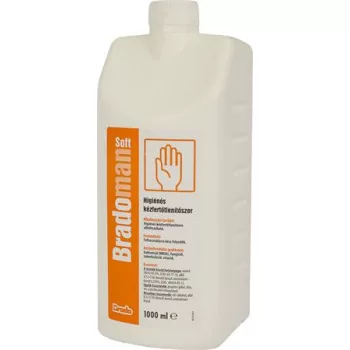   Kézfertőtlenítő szer, higiénés, 1 l, BRADOMAN "Soft"