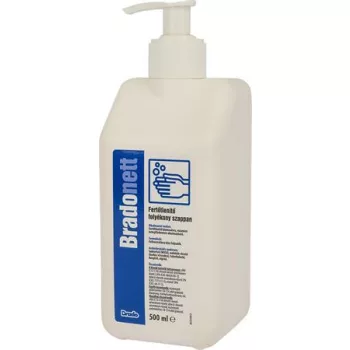   Folyékony szappan, fertőtlenítő, pumpás, 500 ml, BRADONETT