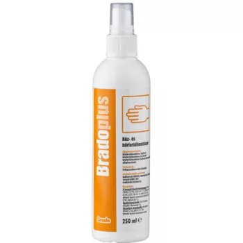   Kéz- és bőrfertőtlenítőszer, pumpás, 250 ml, BRADOPLUS
