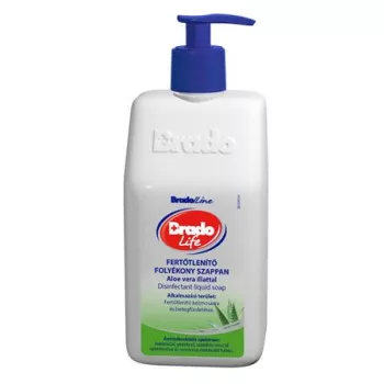   Folyékony szappan, fertőtlenítő, 0,35 l, BRADOLIFE, aloe vera