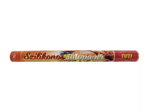 Sütőpapír, szilikonos, 8 m, TUTI