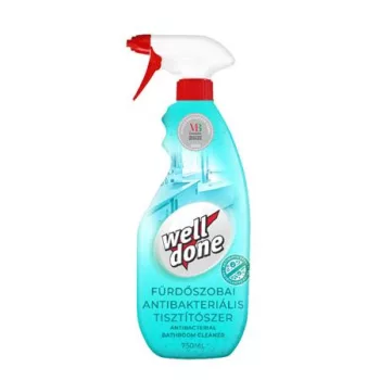   Fürdőszobai tisztítószer, fertőtlenítő, 750 ml, szórófejes, WELL DONE
