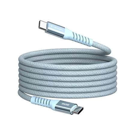 USB kábel, USB-C - USB-C, 1,2 m, 60W, mágneses, VERBATIM, kék