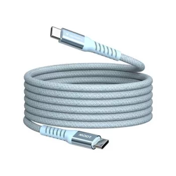   USB kábel, USB-C - USB-C, 1,2 m, 100W, mágneses, VERBATIM, kék