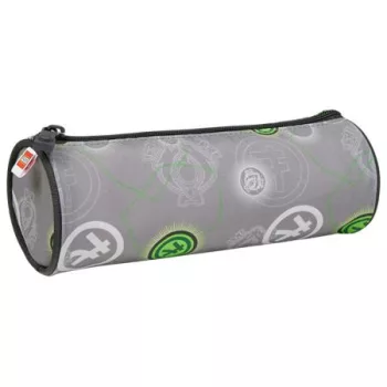   Tolltartó, henger alakú, cipzáras, LEGO "Ninjago Elemental Master of Energy", szürke-mintás