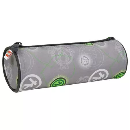 Tolltartó, henger alakú, cipzáras, LEGO "Ninjago Elemental Master of Energy", szürke-mintás