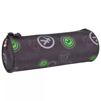   Tolltartó, henger alakú, cipzáras, LEGO "Ninjago Master of Energy", fekete-mintás
