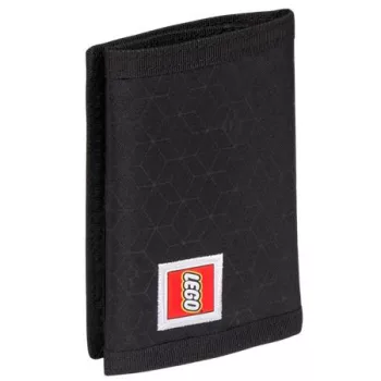   Pénztárca, tépőzáras, LEGO "Bricks", fekete-mintás