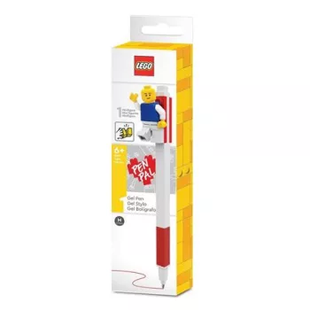 Zseléstoll, 0,7 mm, kupakos, mini figurával, LEGO, piros