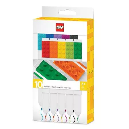 Filctoll készlet, LEGO, 10 különböző szín