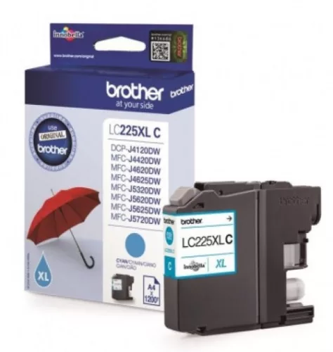 Brother LC225XLC Cyan Eredeti Tintapatron