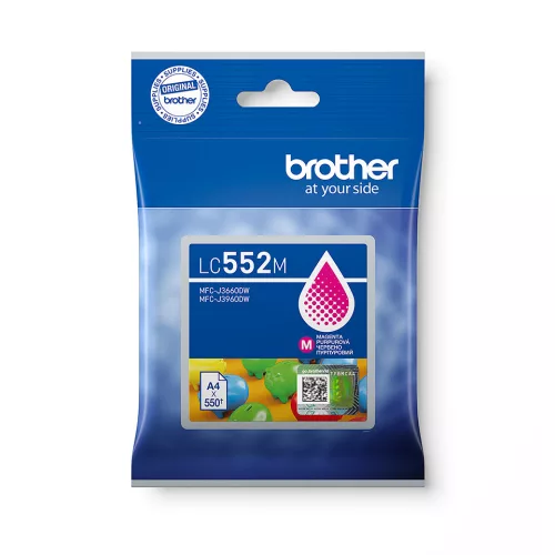 Brother LC552M Eredeti Tintapatron Magenta