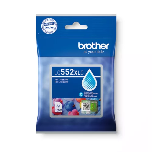 Brother LC552XLC Eredeti Tintapatron Cyan