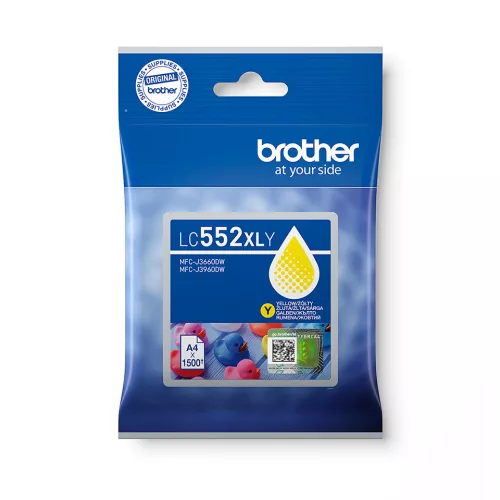 Brother LC552XLY Eredeti Tintapatron Yellow